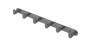 SUS304 6pcs Robe Hook - Grey
