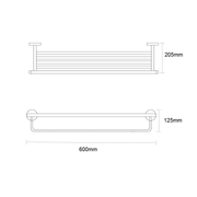 SUS304 Towel Rack - Black Matte