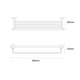SUS304 Towel Rack - Black Matte