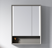 Stainless Steel Mirror Cabinet - Light Coffee