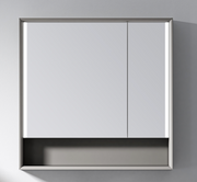Stainless Steel Mirror Cabinet - Light Coffee