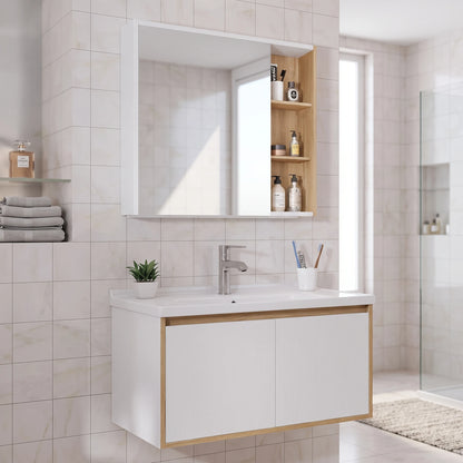 Basin Cabinet Set in a room setting