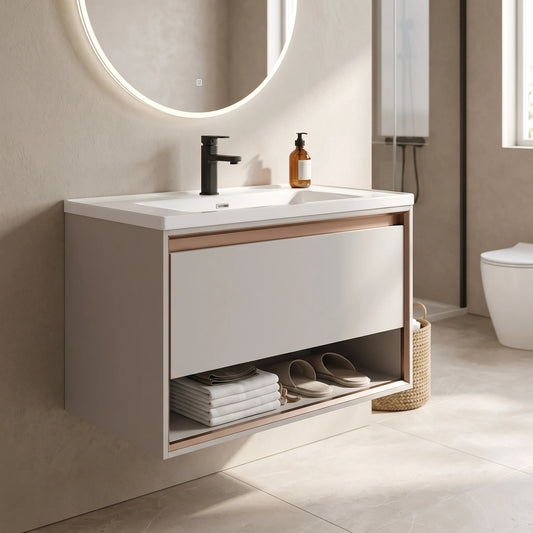SUS304 Main Basin Cabinet in a room setting
