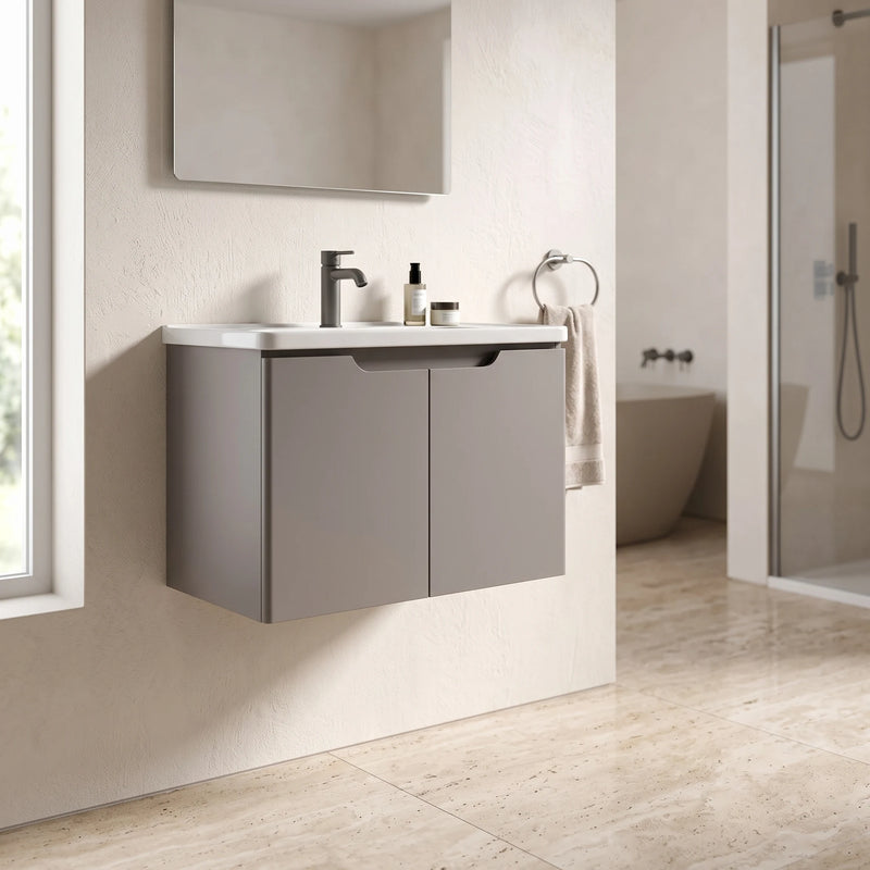 Basin Cabinet Set in a room setting