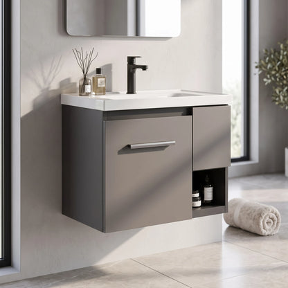 Aluminium Basin Cabinet Set in a room setting