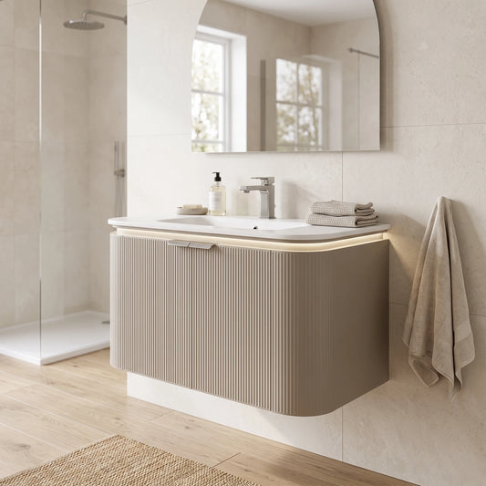 Main Basin Cabinet Set in a room setting