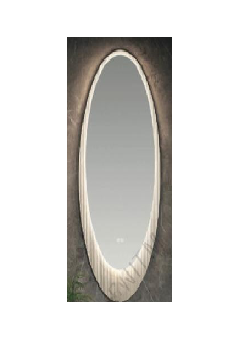 Oval LED Mirror c/w Anti-Fog & Touch Sensor