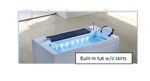 Built-in massage bath tub malaysia with compact hydrotherapy design