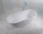 Long Bath c/w Waste - Matte White