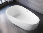 White freestanding bath tub with elegant design in Malaysia