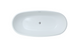 Durable pure white bath tub crafted for long-lasting use, blending function and design. 