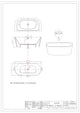 Premium freestanding white bath tub size for Malaysia home