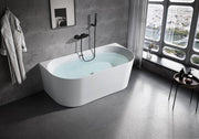 Freestanding white bath tub Malaysia with Elegant and modern bath tub, perfect for any bathroom. 