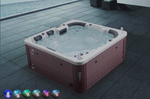 Brown freestanding spa-style massage bath tub in Malaysia