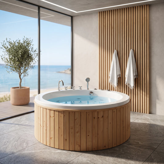 Massage Bath Tub in a room setting