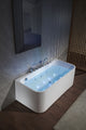 White modern bath tub Malaysia with a high-gloss finish, perfect for stylish interiors