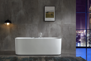 Premium quality White freestanding bath tub for Spa-like experience in Malaysia bathroom