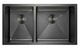 SUS304 Double Bowl Sink c/w Basket- Satin