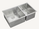 SUS304 Double Bowl Sink SUS304 Double Bowl Kitchen Sink c/w Roll-Up Rack & Basket - Satin