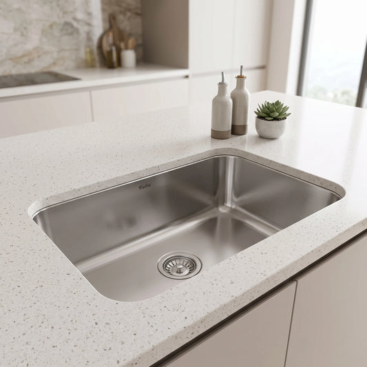 SUS304 Single Bowl Sink in a room setting