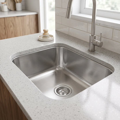 SUS304 Single Bowl Sink in a room setting