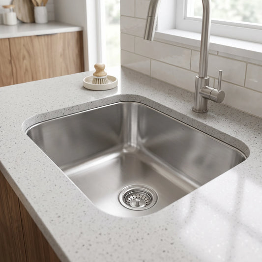 SUS304 Single Bowl Sink in a room setting