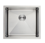 SUS304 Single Bowl Sink c/w Roll Up Basket - Satin