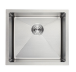 SUS304 Single Bowl Sink c/w Roll Up Basket - Satin