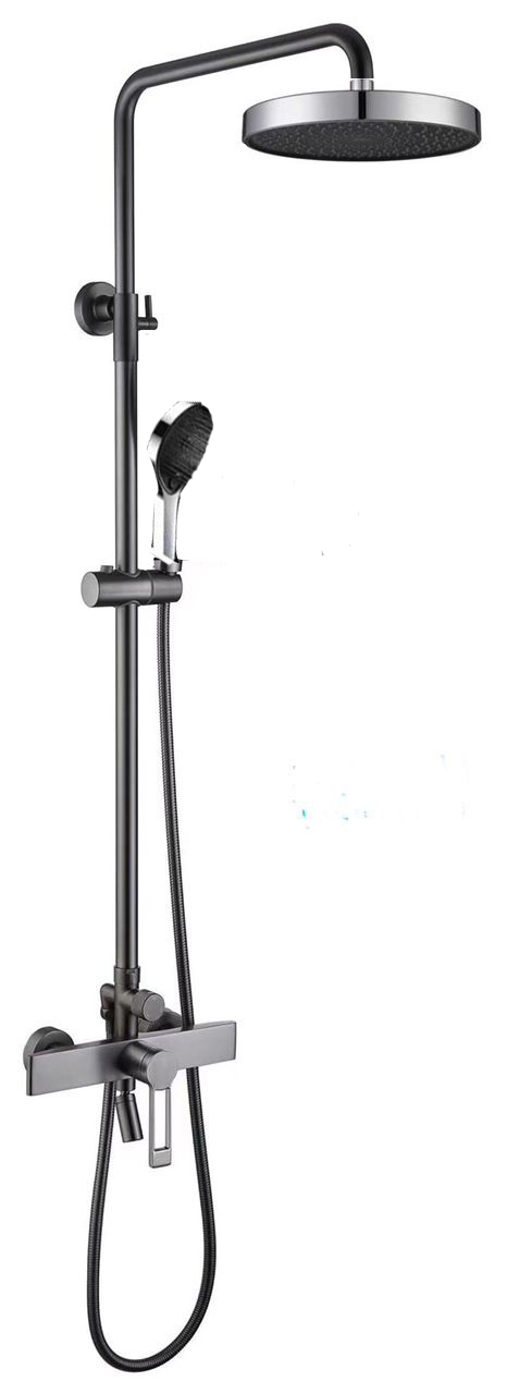 Exposed Shower Bar Set - Grey