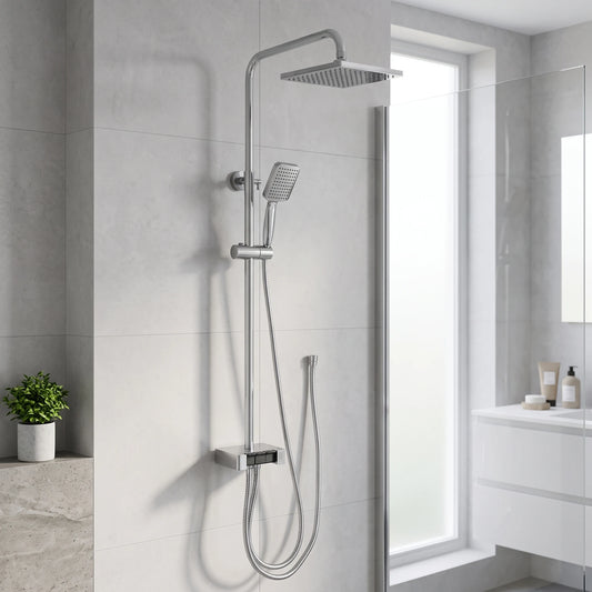 SUS304 Exposed Shower Bar Set (for Instant Water Heater used) - Chrome in a room setting