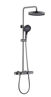 Exposed Shower Bar Set - Satin