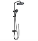 SUS304 Exposed Shower Bar Set (for Instant Water Heater used) - Matt Black