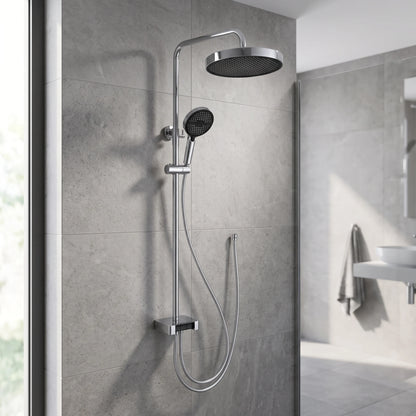 SUS304 Exposed Shower Bar Set (for Instant Water Heater used) - Chrome in a room setting
