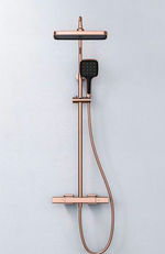 Exposed Shower Set - Brushed Rose Gold