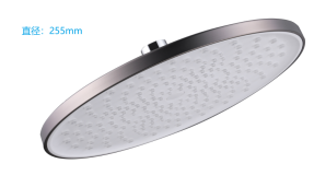 Round Fixed Rain Shower Head - Grey