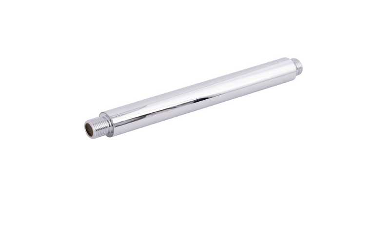 200mm Round Vertical Shower Arm c/w Flange - Chrome