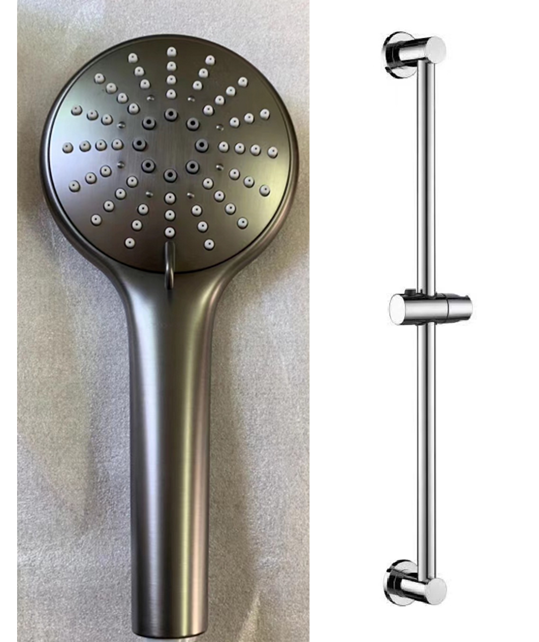 Shower Bar Set - Satin