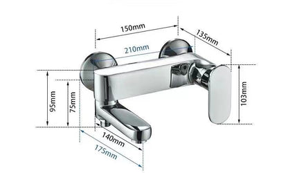Bath Mixer with Swivel Spout