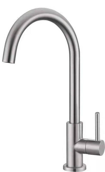 SUS304 Pillar Sink Tap - Satin