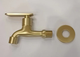 Wall Bib Tap - Matt Gold