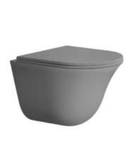 CODA Wall Hung WC Complete Set (P180mm) - Matte Grey