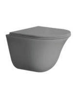 CODA Wall Hung WC Complete Set (P180mm) - Matte Grey