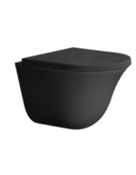 CODA Wall Hung WC Complete Set (P180mm) - Matte Black