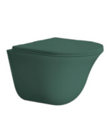 CODA Wall Hung WC Complete Set (P180mm) - Matte Dark Green