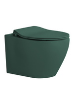 VERIO Wall Hung WC Complete Set (P180mm) - Matte Dark Green