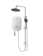 Alpha Instant Water Heater EVO-i c/w Rain Shower - Ivory White