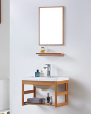 Aluminium Main Basin Cabinet c/w Mirror, Shelf and Rack