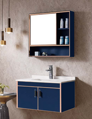 SUS304 Main Basin Cabinet (Light Luxury Blue)
