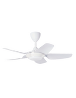 ALPHA Vannus - IRIZ LED 5B 40 Inch DC Motor Ceiling Fan with 5 Blades (8 Speed Remote)-  Matt White