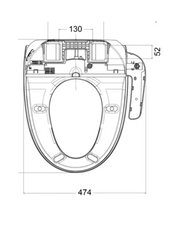 PANASONIC DL-EH30 ELECTRIC BIDET WARM WATER CLEANING & DRYING DL-EH30SE-W